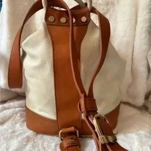 Valentina | Bags | Valentina White And Brown Leather  display picture 2